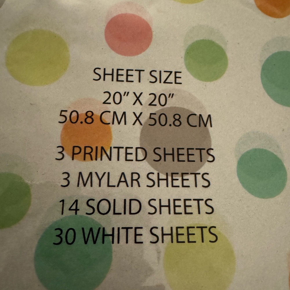 50 Colorful Tissue Paper Set 🚨🚨🚨 - Picture 3 of 3